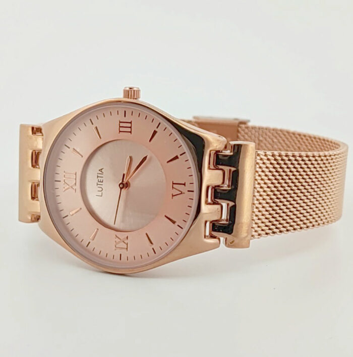 Montre plaqué or rosé