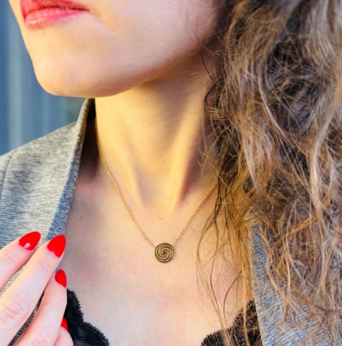 Collier "Spiralis" - Plaqué or – Image 3