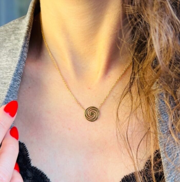 Collier "Spiralis" - Plaqué or – Image 3