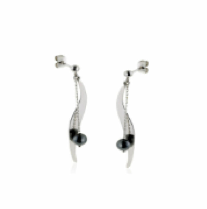 Boucles d'oreille avec perle