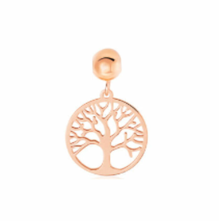 Pendentif plaqué or rosé arbre de vie