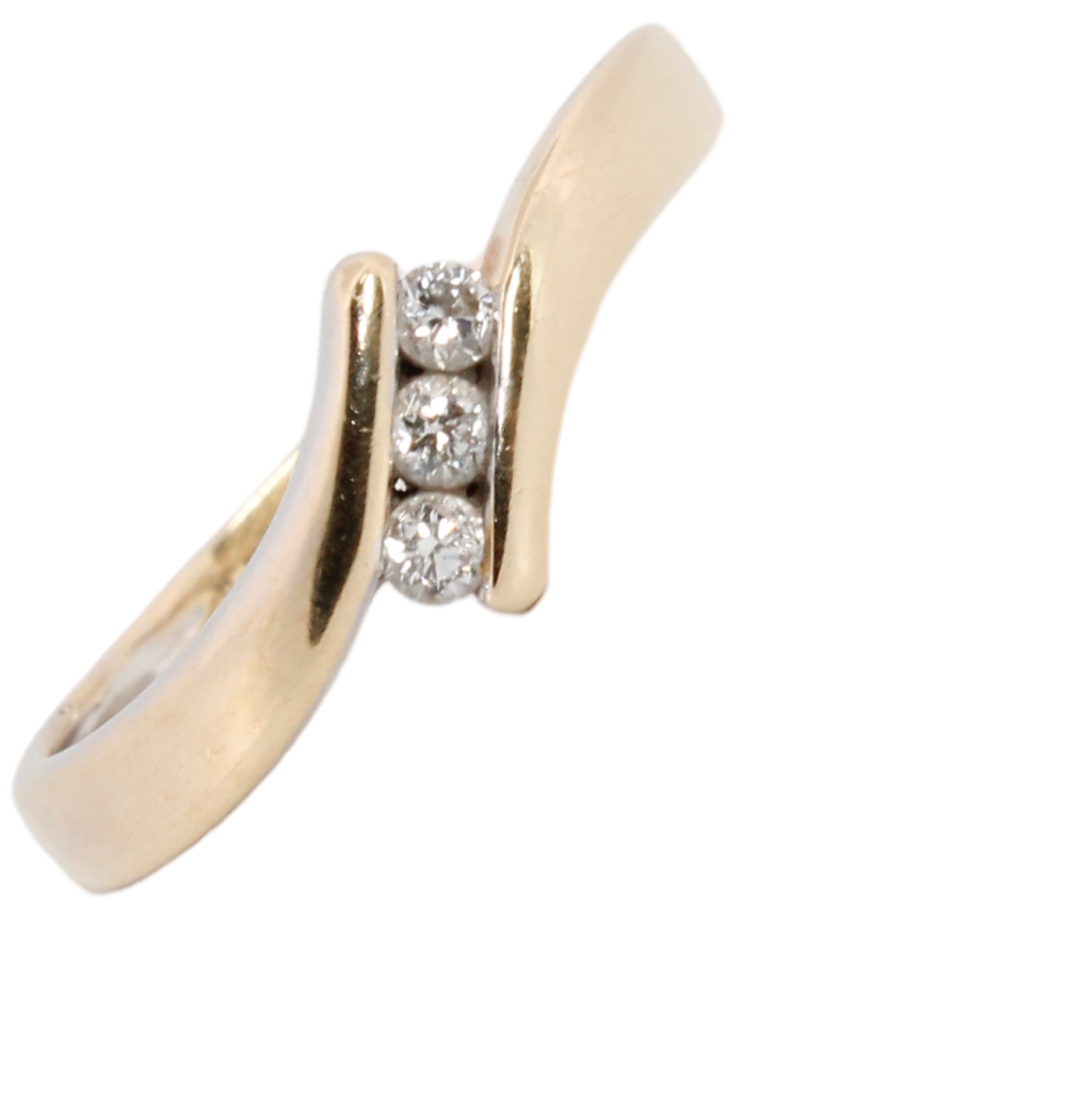 Bague en or 3 diamants