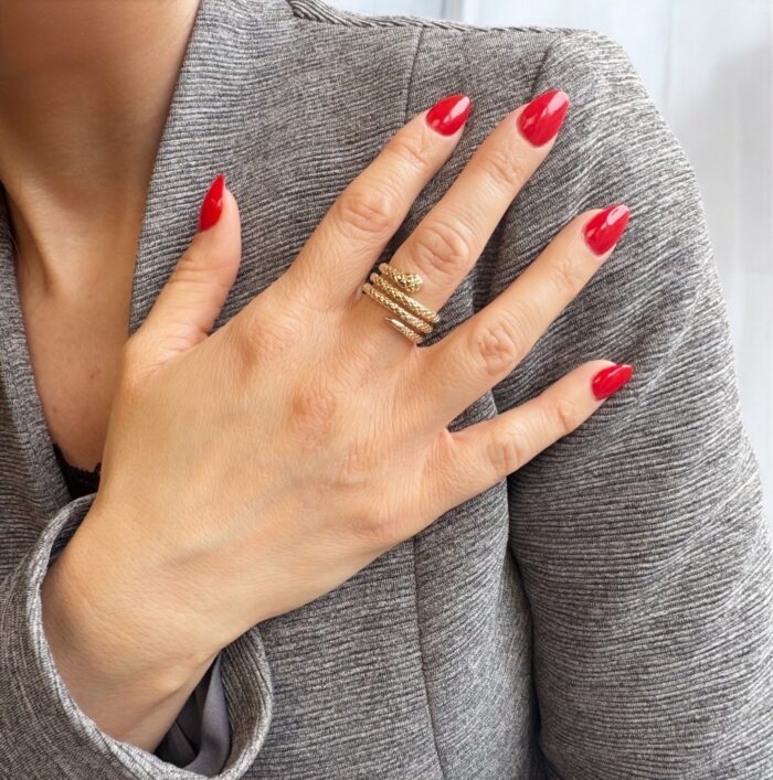 Bague "Serpenta" - Plaqué or – Image 5
