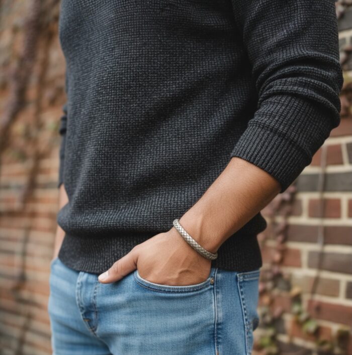 Bracelet "Atlas" - Cuir - Acier – Image 3