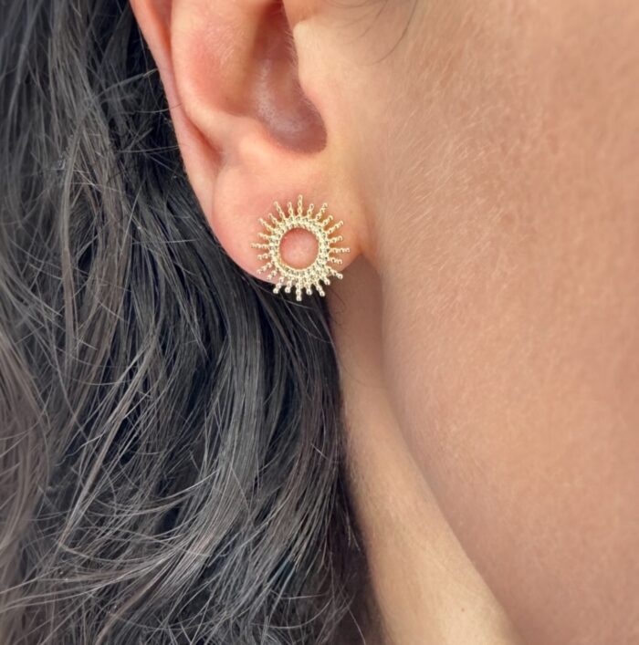 Boucles d'oreilles fascination - Plaqué or – Image 4