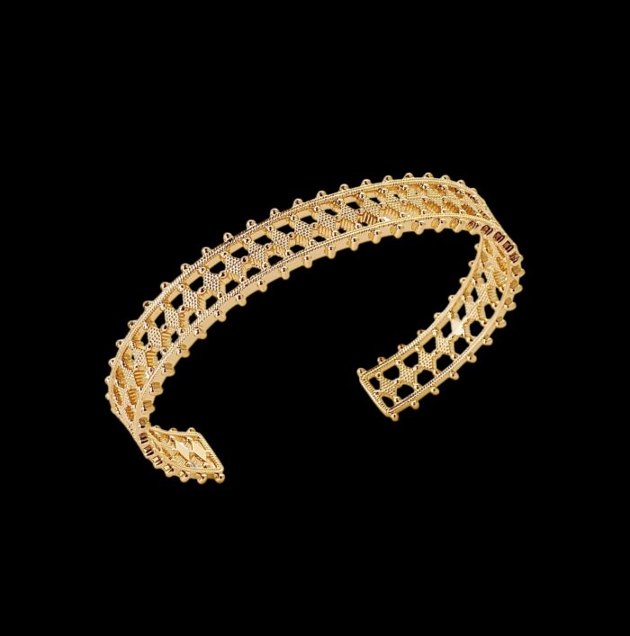 Bracelet jonc divin - Plaqué or – Image 2