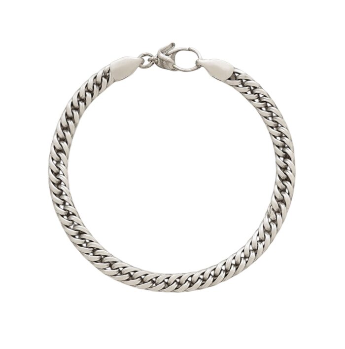 Bracelet gourmette serrée - Acier