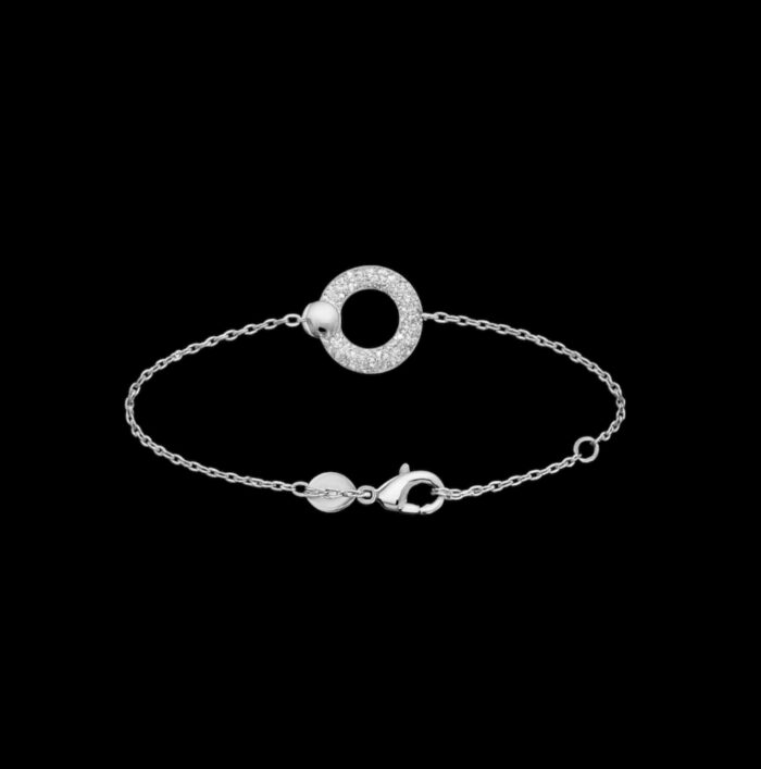 Bracelet "Cirale" – Oxydes de zirconium – Argent rhodié – Image 2