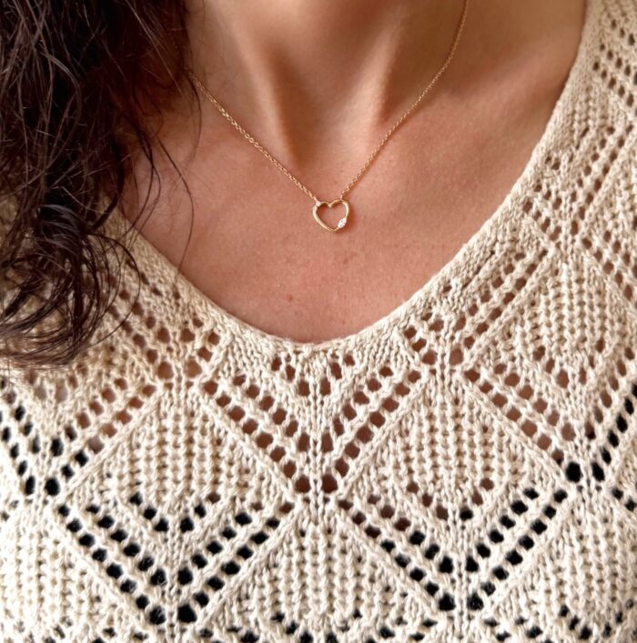 Collier "Passiora" - Oxydes de zirconium - Plaqué or – Image 6