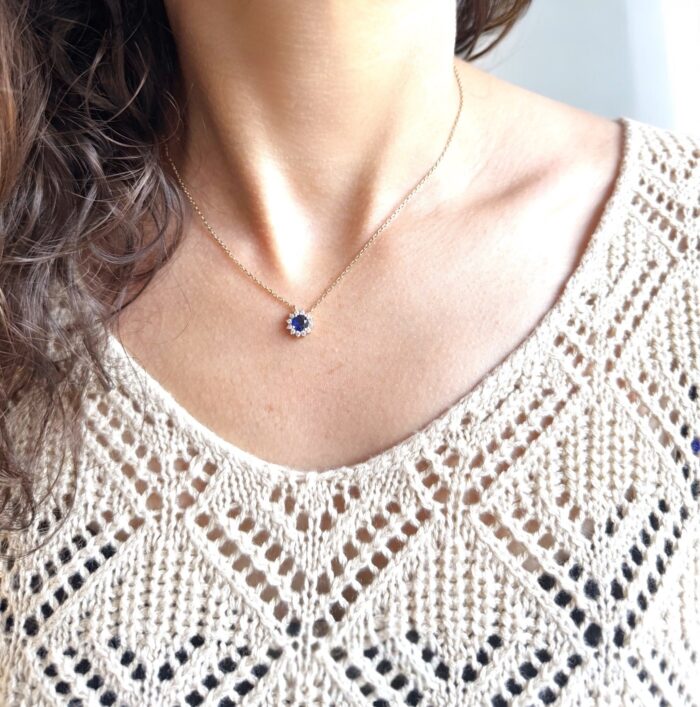 Collier "Prodigieux" - Oxydes de zirconium - Plaqué or – Image 5
