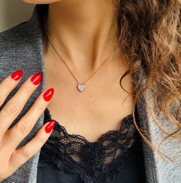 Collier "Fusion" - Oxydes de zirconium - Plaqué or – Image 4
