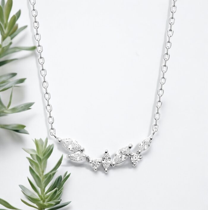 Collier merveille - Oxydes de zirconium - Argent rhodié – Image 2