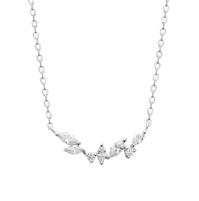 Collier merveille - Oxydes de zirconium - Argent rhodié