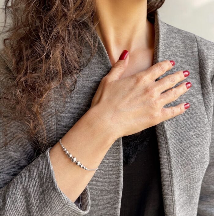 Bracelet "Trisphera" - Argent rhodié – Image 4