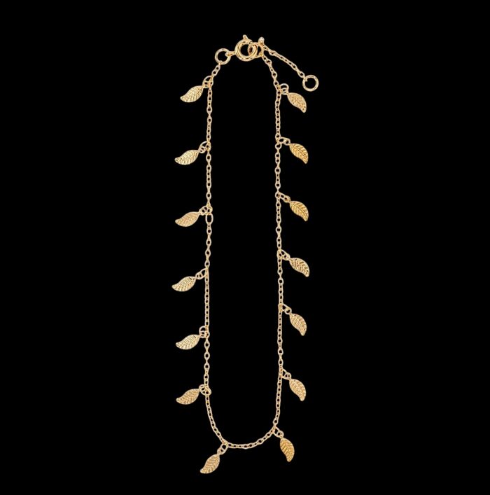 Chaîne de cheville "Feulline" - Plaqué or – Image 2