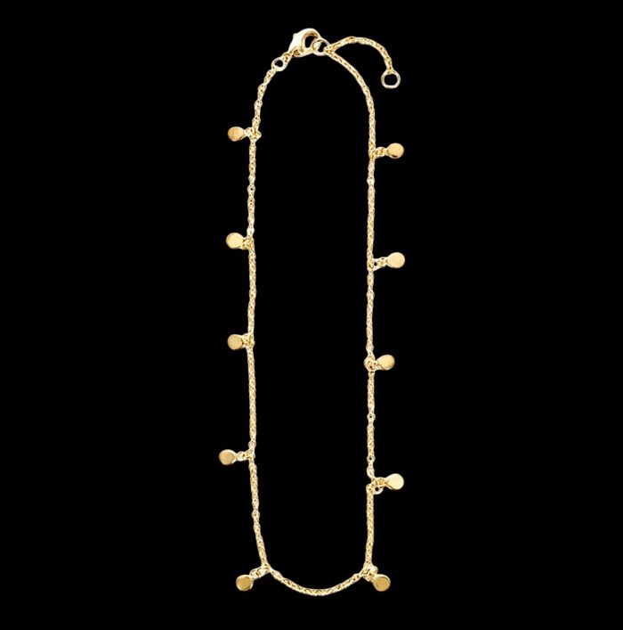 Chaîne de cheville "Pléa" - Plaqué or – Image 2
