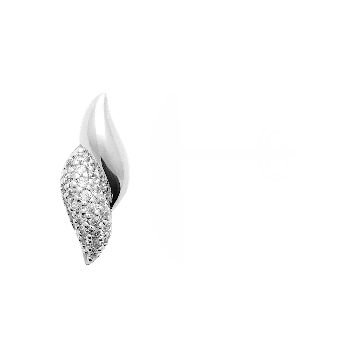 Boucles d’oreilles “Coralys” – Oxydes de zirconium – Argent rhodié