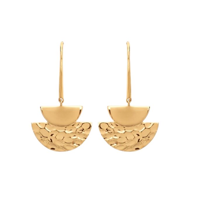 Boucles d'oreilles "Demi-lune" - Plaqué or