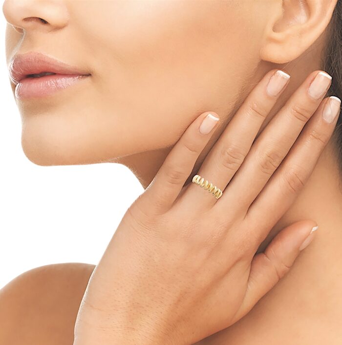 Bague "Twist dorée" - Plaqué or – Image 4