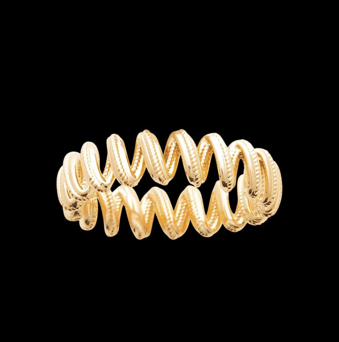 Bague "Twist dorée" - Plaqué or – Image 2