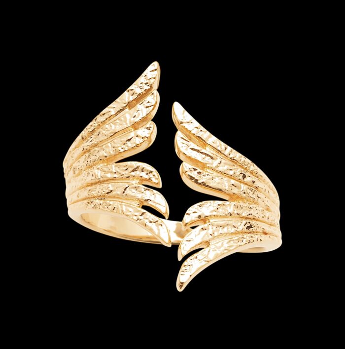 Bague "Ailes dorées" - Plaqué or – Image 2