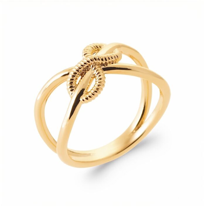 Bague "L'infini" - Plaqué or