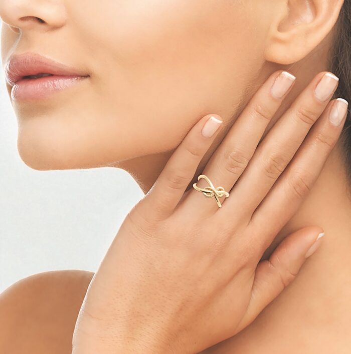 Bague "L'infini" - Plaqué or – Image 4
