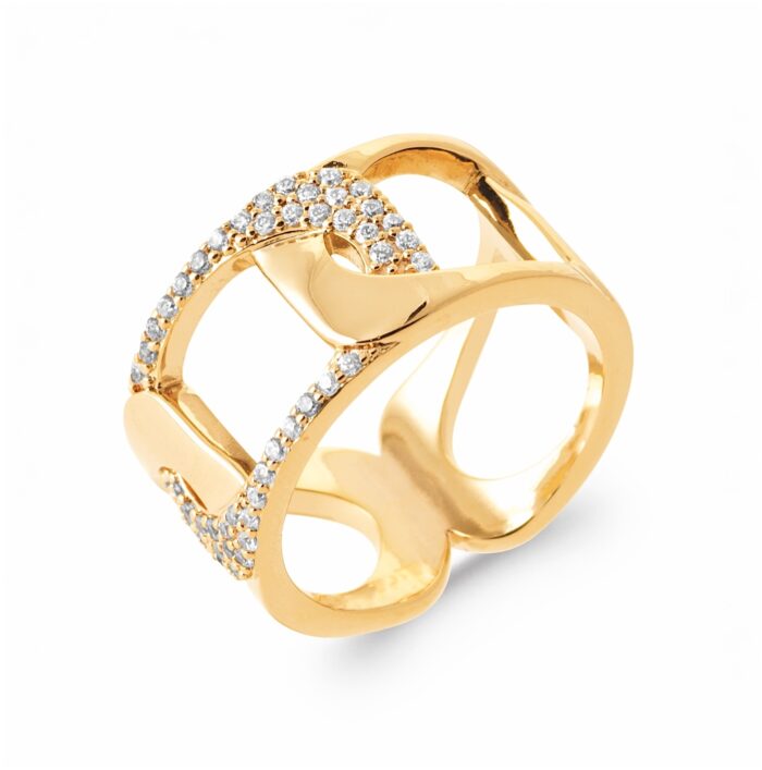 Bague "Zirca" - Plaqué or