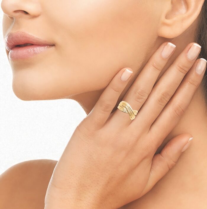 Bague "Élaxure" - Plaqué or – Image 4