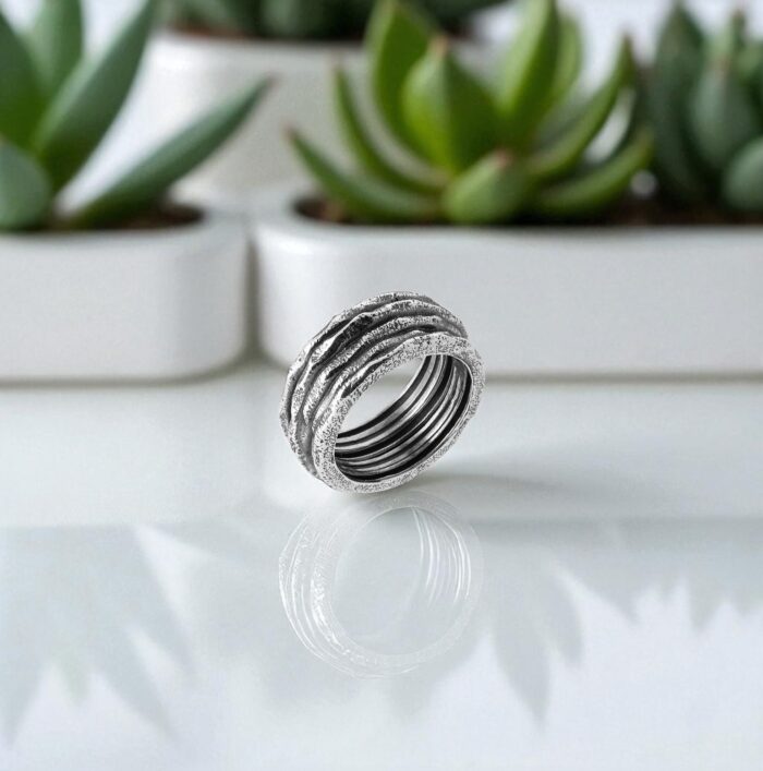 Bague "Orcus" – Argent – Image 3
