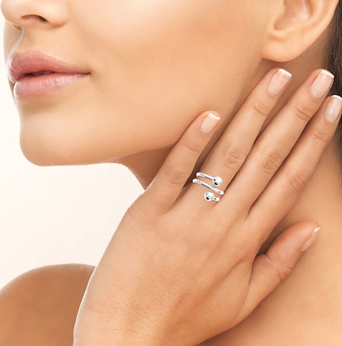 Bague "Ornamenta" - Argent rhodié – Image 4