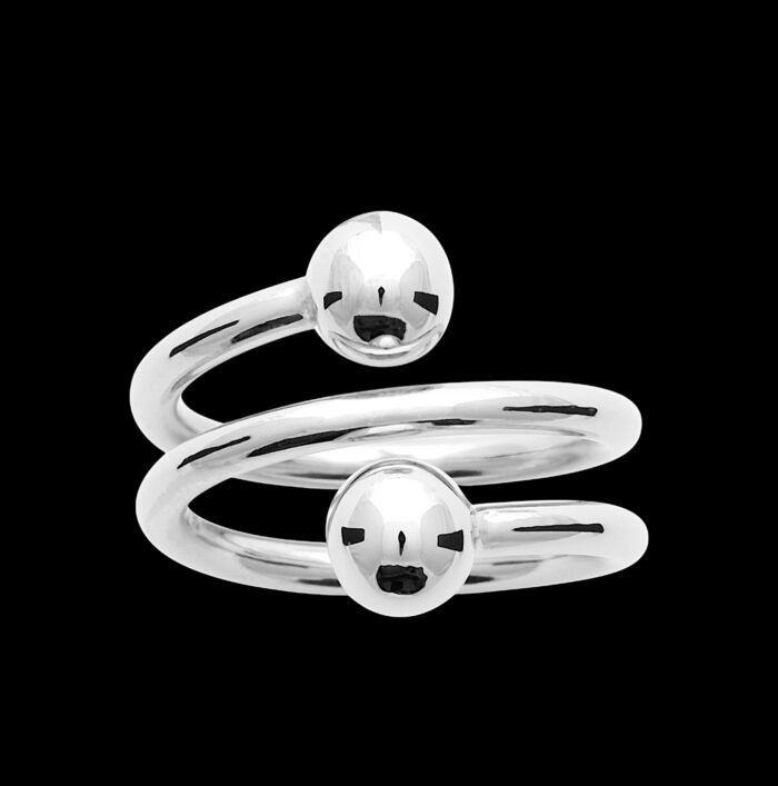 Bague "Ornamenta" - Argent rhodié – Image 2