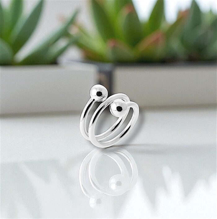 Bague "Ornamenta" - Argent rhodié – Image 3