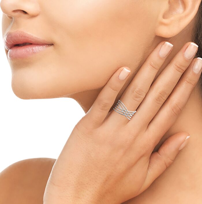 Bague "Selya" - Argent rhodié – Image 4