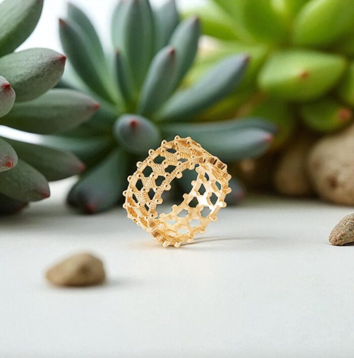 Bague "Exquis" - Plaqué or – Image 3