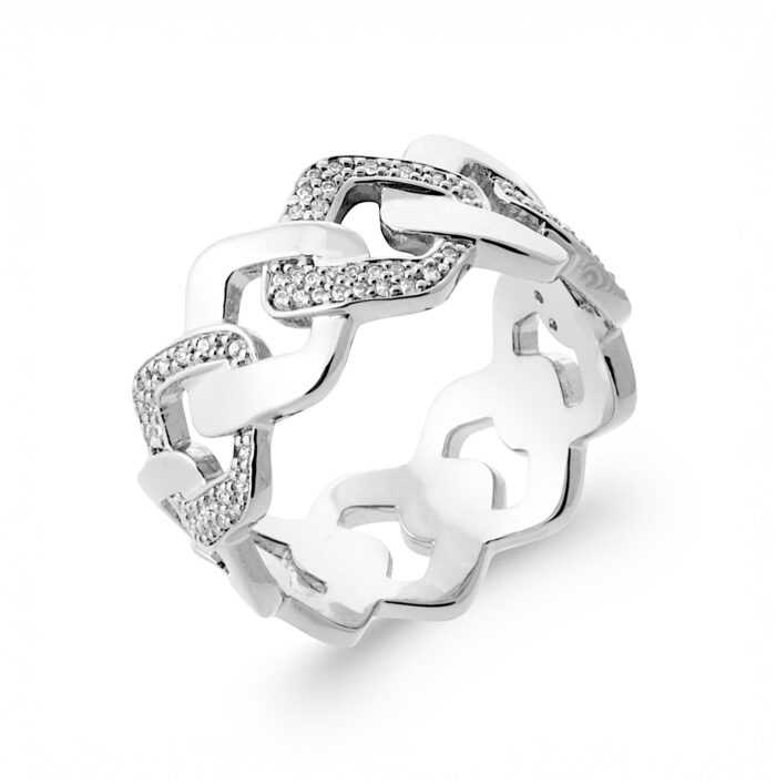 Bague "L'iconique" - Oxydes de zirconium - Argent rhodié
