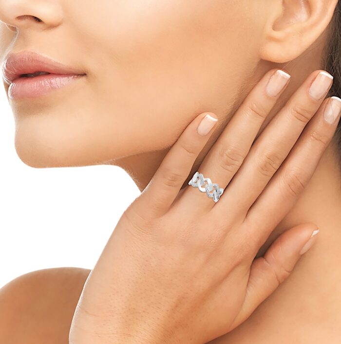 Bague "L'iconique" - Oxydes de zirconium - Argent rhodié – Image 4