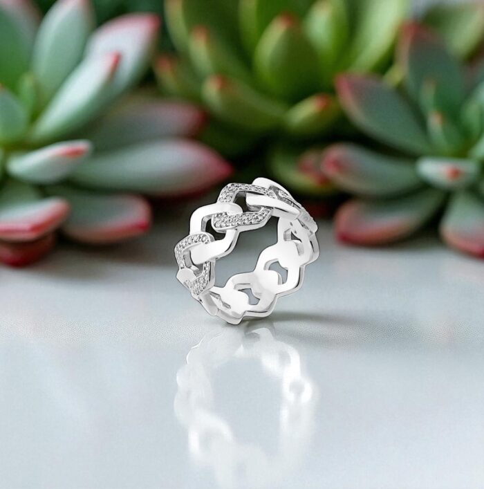 Bague "L'iconique" - Oxydes de zirconium - Argent rhodié – Image 3