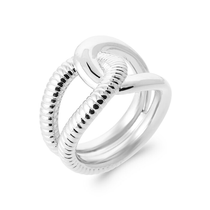 Bague "Klyra" – Argent rhodié