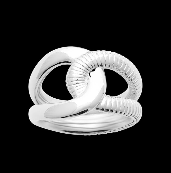 Bague "Klyra" – Argent rhodié – Image 2