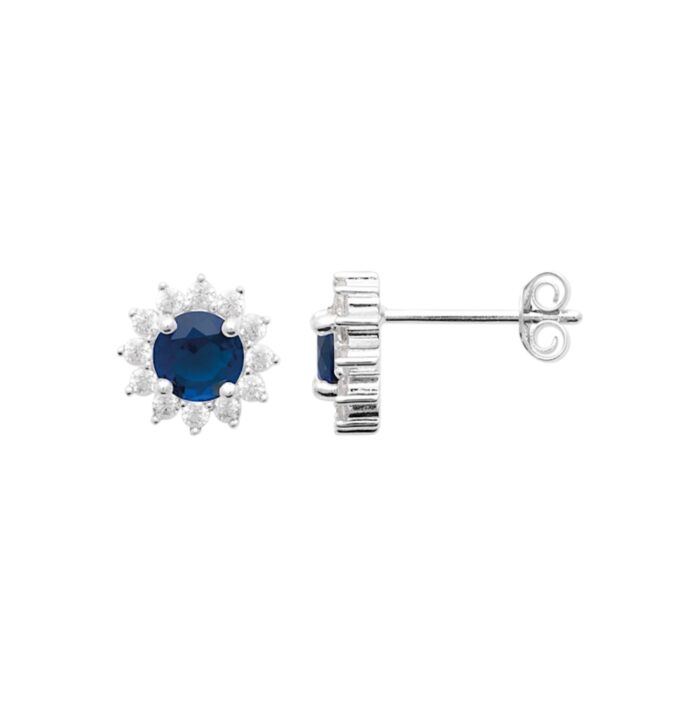 Boucles d'oreilles "Prodigieux" - Oxydes de zirconium - Argent rhodié