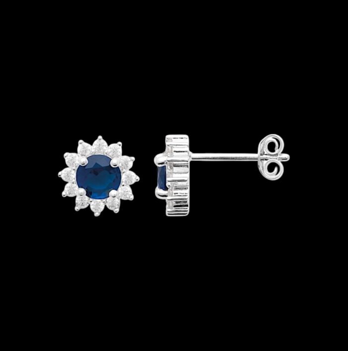 Boucles d'oreilles "Prodigieux" - Oxydes de zirconium - Argent rhodié – Image 2