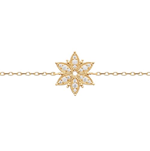 Bracelet "Orécline”- Oxydes de zirconium – Plaqué or
