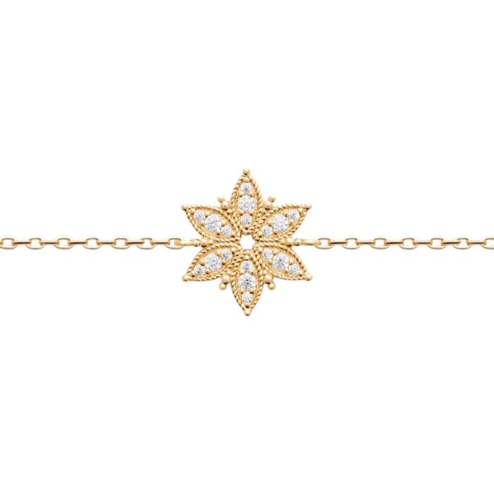 Bracelet "Orécline”- Oxydes de zirconium – Plaqué or