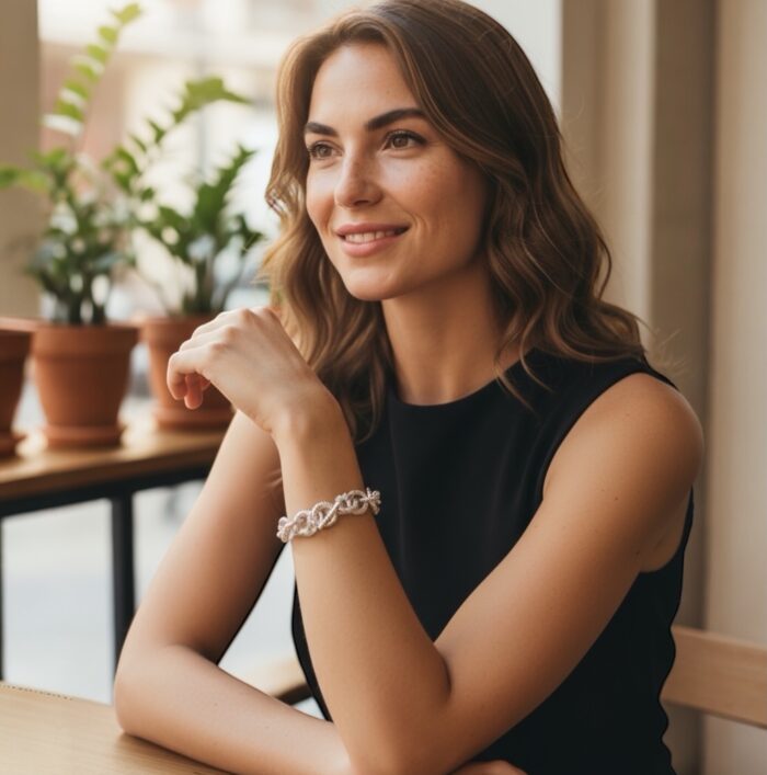 Bracelet "Éclésia" – Argent rhodié – Image 5