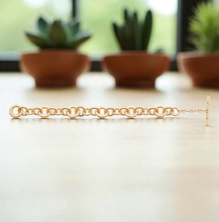 Bracelet "Éclésia" - Plaqué or – Image 3