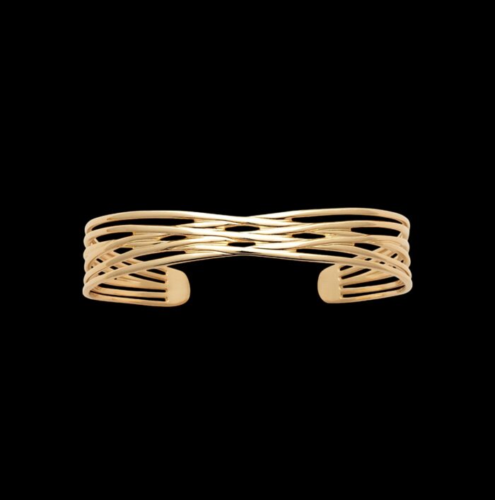 Bracelet jonc "Syra" - Plaqué or – Image 2