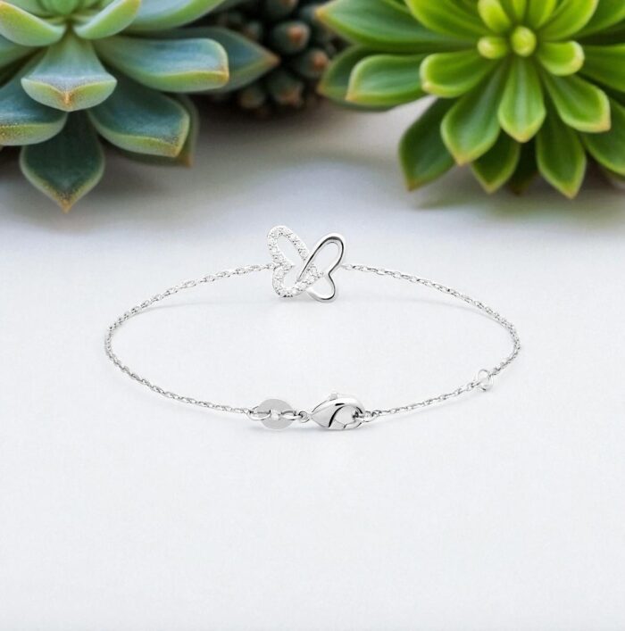 Bracelet "Volésia" – Oxydes de zirconium – Argent rhodié – Image 3