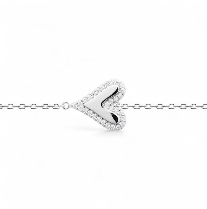 Bracelet "Caresse" - Oxydes de zirconium – Argent rhodié