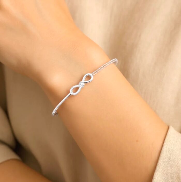 Bracelet "Gleam" - Oxydes de zirconium – Argent rhodié – Image 3